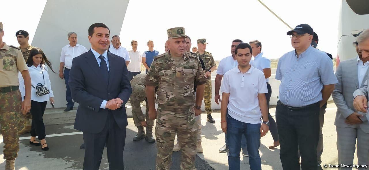 Members of diplomatic corps and military representatives start their visit to Aghdam [PHOTOS]