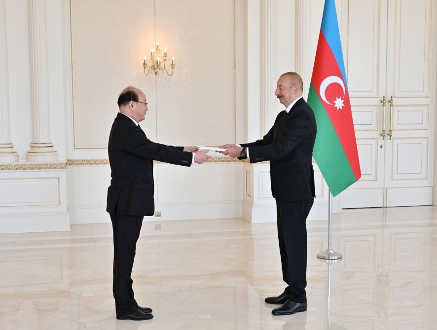 Azerbaijani President receives credentials of incoming ambassador of Democratic People's Republic of Korea [PHOTOS/VIDEO]