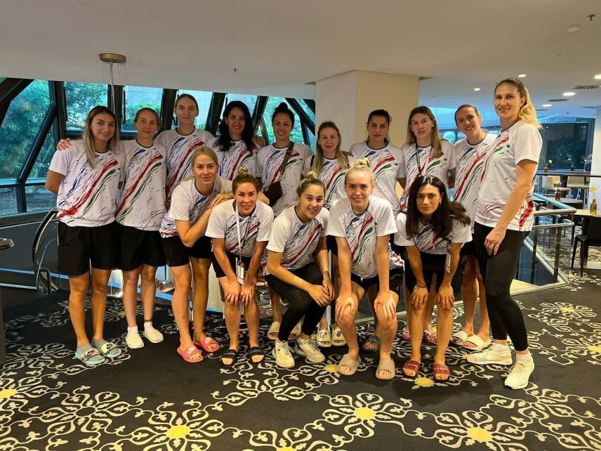 Woman's national volleyball team of Azerbaijan competes at European Championship