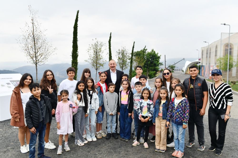 President Ilham Aliyev and First Lady Mehriban Aliyeva participated in Lachin City Day festivities at Manzarali terrace and in front of Flag Square in city of Lachin [PHOTOS]