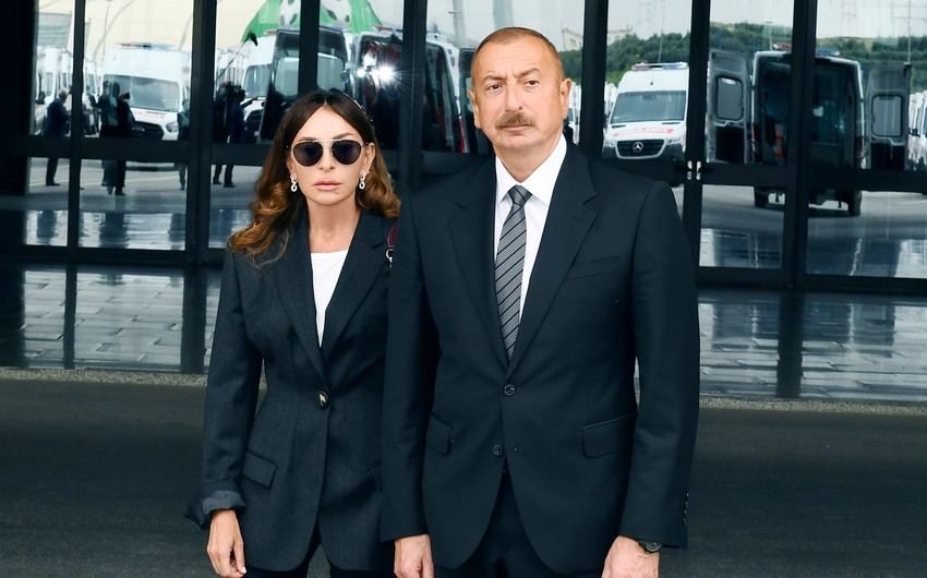 President Ilham Aliyev and First Lady Mehriban Aliyeva participated in Lachin City Day festivities at Manzarali terrace and in front of Flag Square in city of Lachin