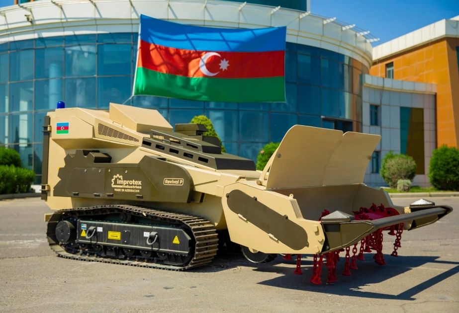 Azerbaijan made mine clearing vehicle donated to Garabagh Revival Fund