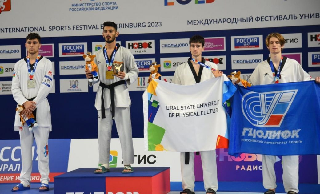National taekwondo fighter secures gold medal at University Int'l Sports Festival