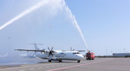 Heydar Aliyev International Airport accommodates first flight of Georgian Wings [PHOTOS]