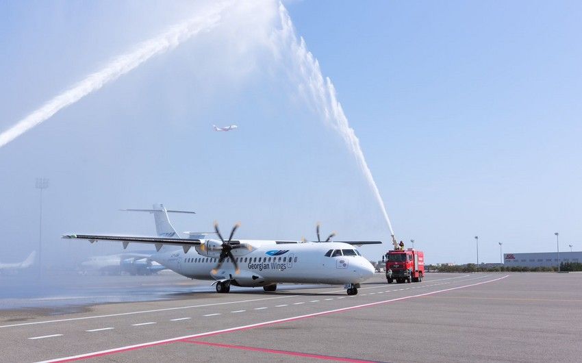 Heydar Aliyev International Airport accommodates first flight of Georgian Wings [PHOTOS]