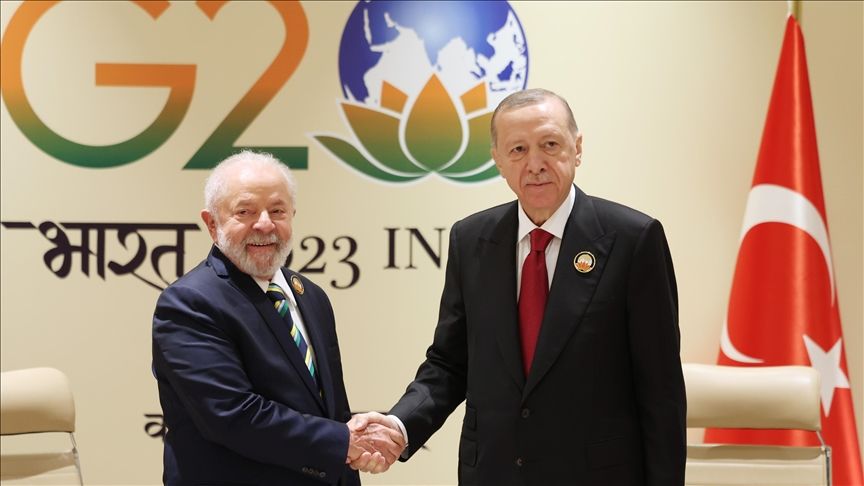 Turkish, Brazilian presidents meet in India for talks