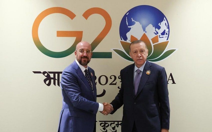 Charles Michel discuss Azerbaijan-Armenia relations with President Erdogan [PHOTOS]