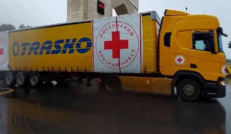 Passage of food truck sent by International Red Cross Society of Russia delayed on way to Khankendi