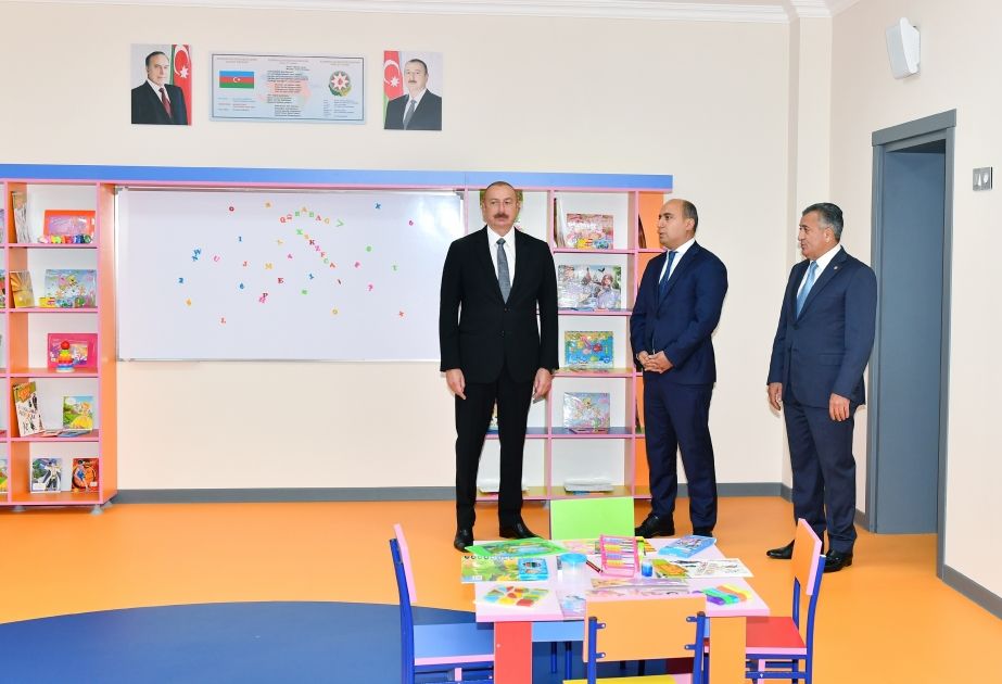President Ilham Aliyev inaugurates new school building in Khirdalan [PHOTOS/VIDEO]