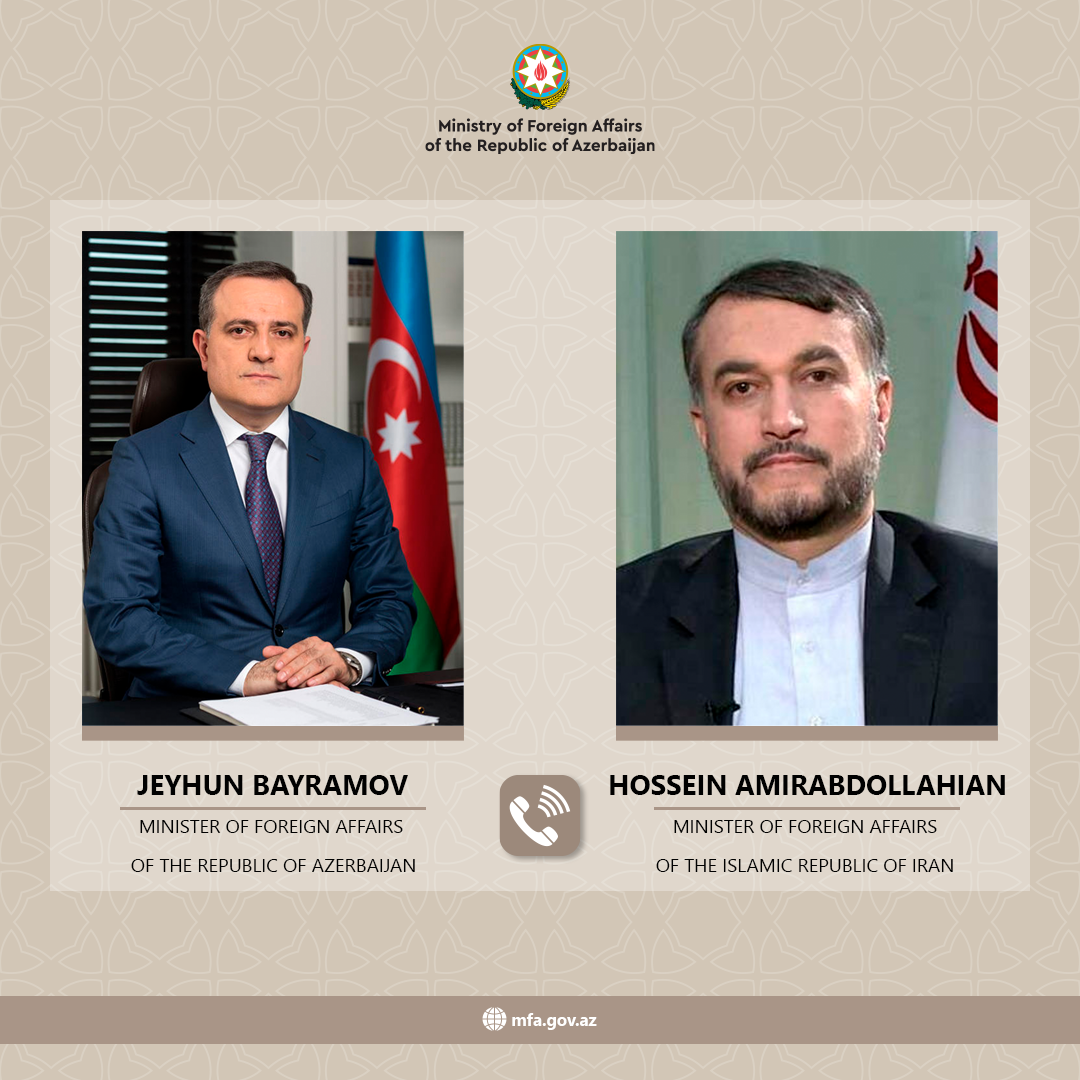 Azerbaijani, Iranian FMs hold phone talk