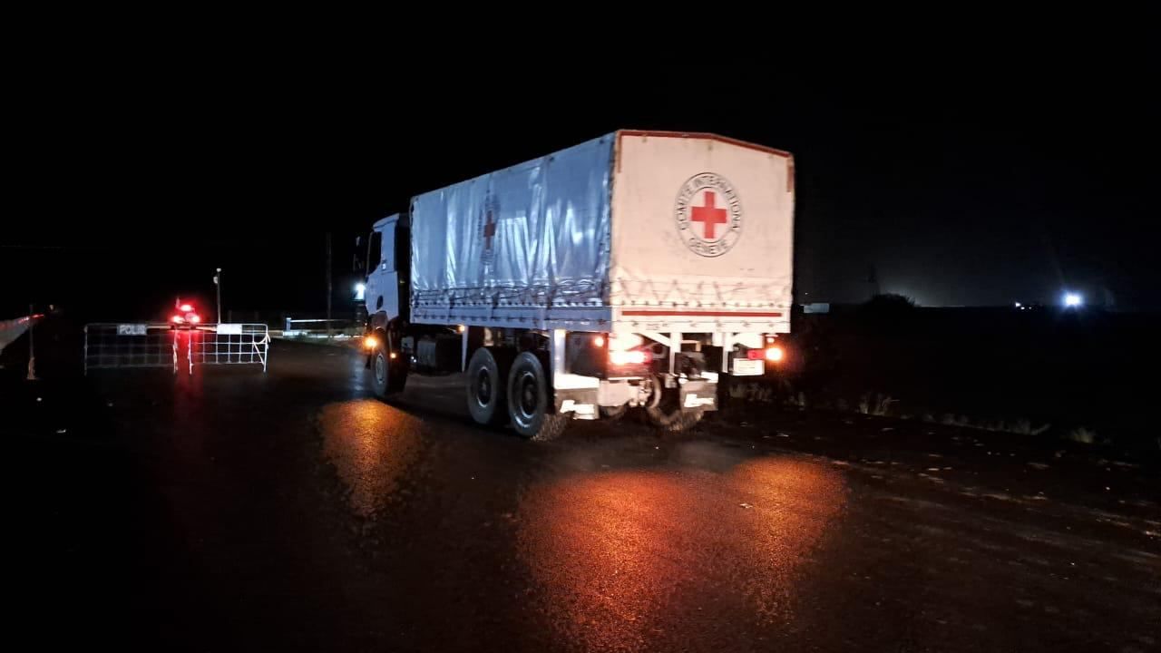 ICRC food cargo vehicles move towards Azerbaijan’s Khankendi [PHOTO]