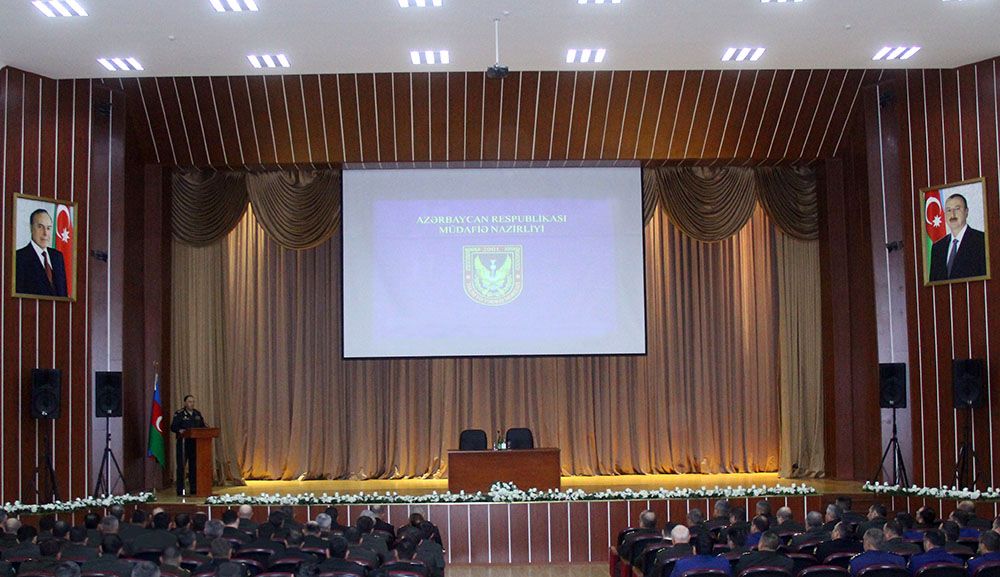 Conference with participation of command staff of Azerbaijan Army is being held