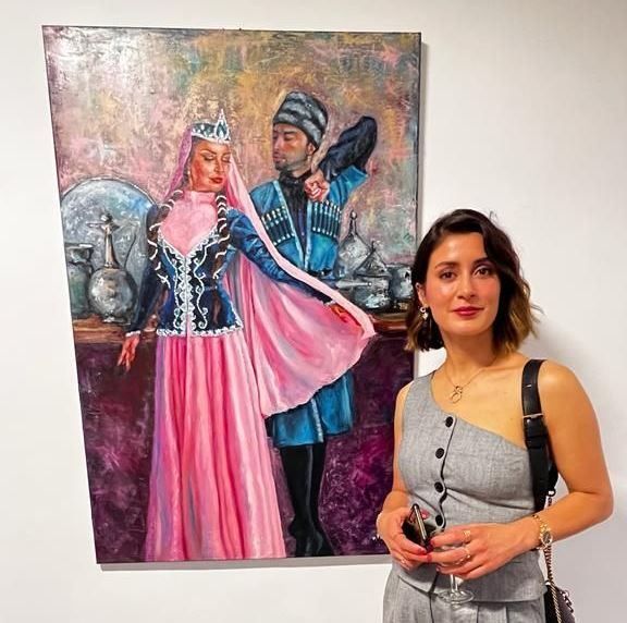 National artist demonstrates her art works in Austria [PHOTOS]