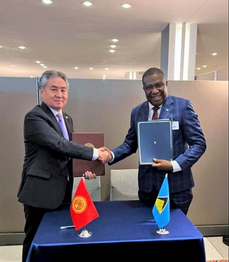 Kyrgyzstan & Saint Lucia establish diplomatic relations