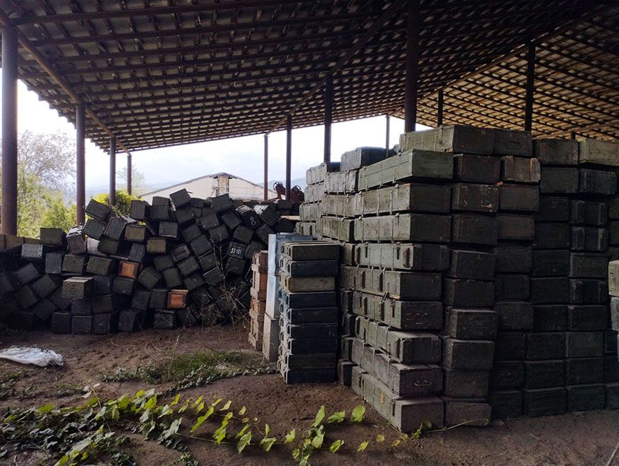 Ammunition found in territory of company illegally operated in Garabagh [PHOTOS] - Gallery Image