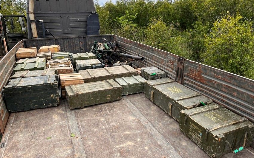 Military equipment weapons and ammunition for various purposes confiscated in Aghdam [PHOTOS]