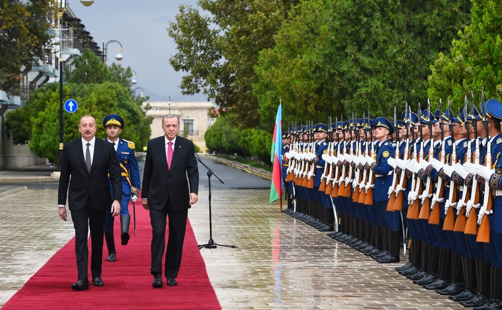 Official welcome ceremony held for Turkish President in Nakhchivan [PHOTOS/VIDEO]