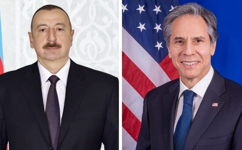 Azerbaijani President, US State Secretary hold phone talk