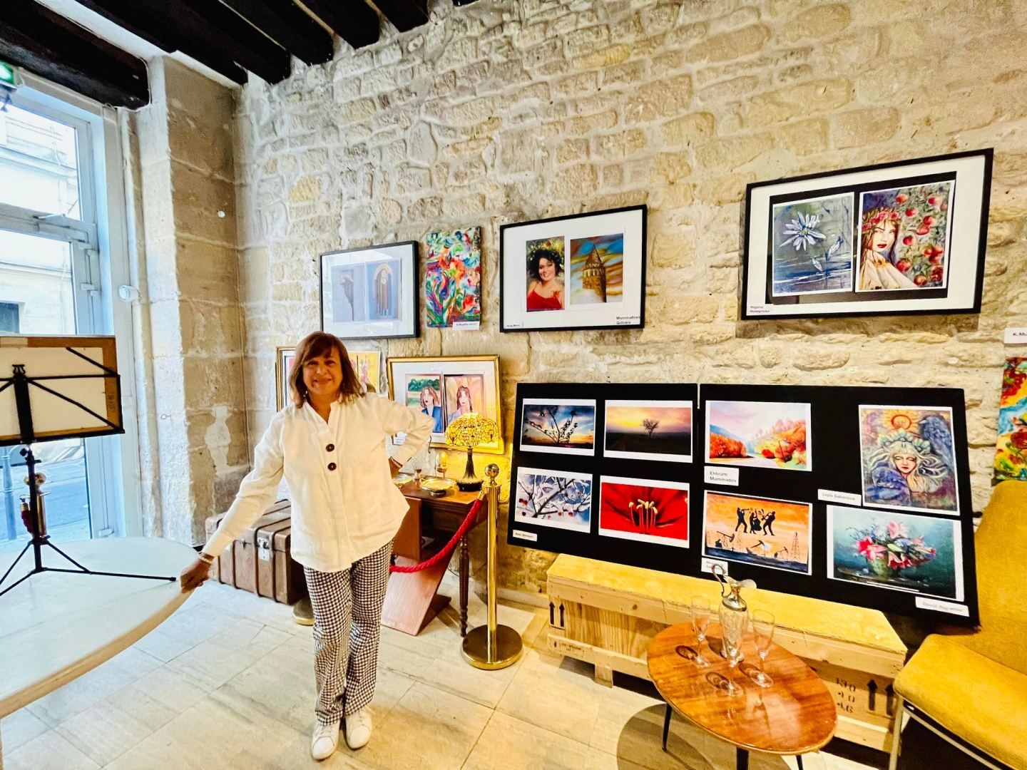 Azerbaijani artists' art works on display in Paris [PHOTOS] - Gallery Image