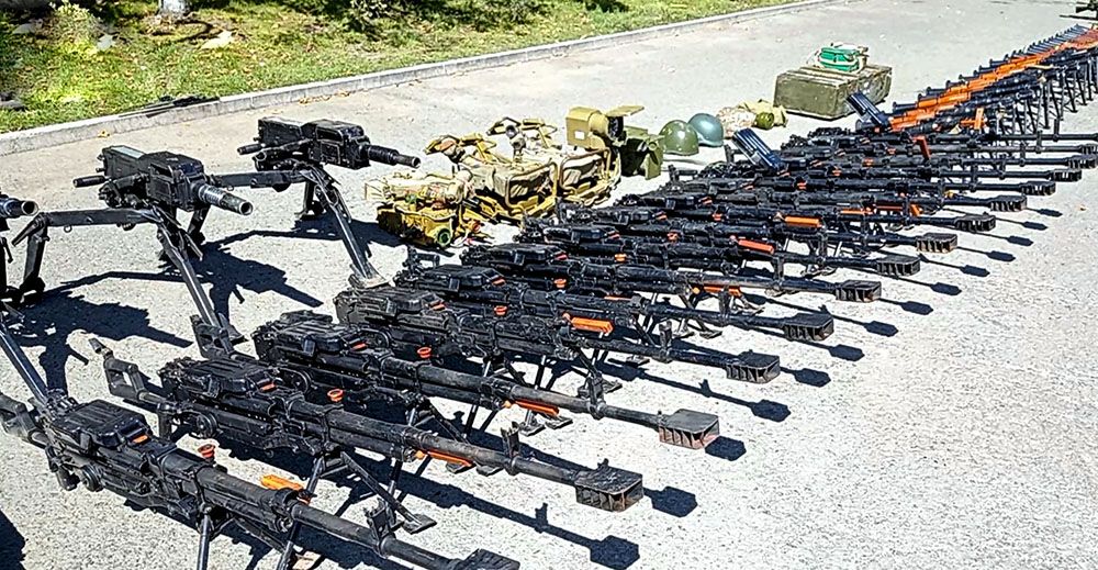Footage of weapons & ammunition confiscated in  Khojaly district [VIDEO]