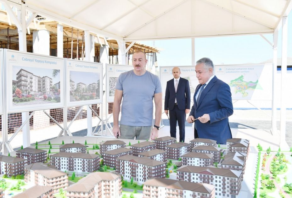 President Ilham Aliyev examines construction progress of Jabrayil Residential Complex [PHOTOS/VIDEO]