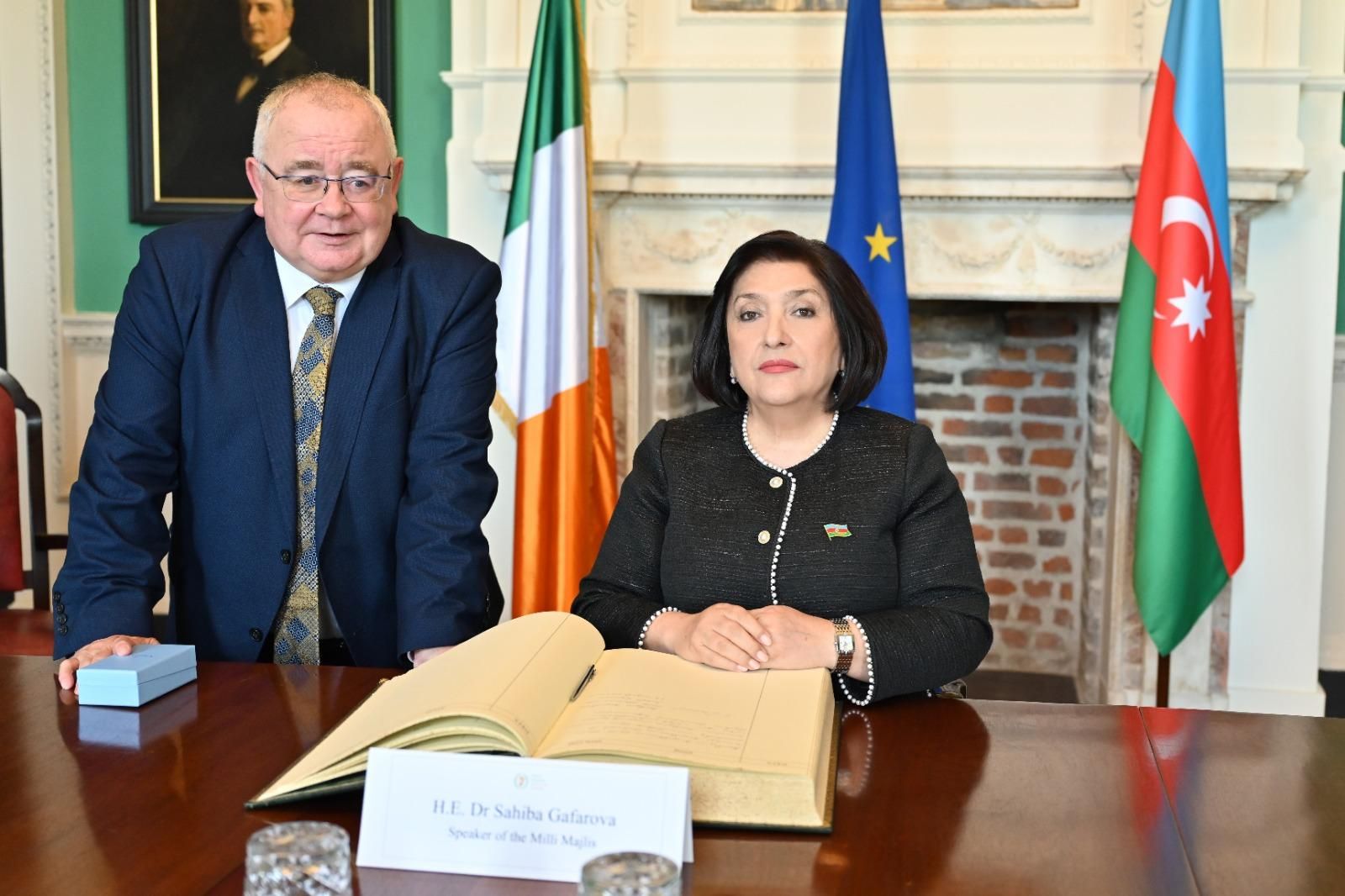 Speaker of Milli Majlis meets with her Irish counterpart [PHOTOS]