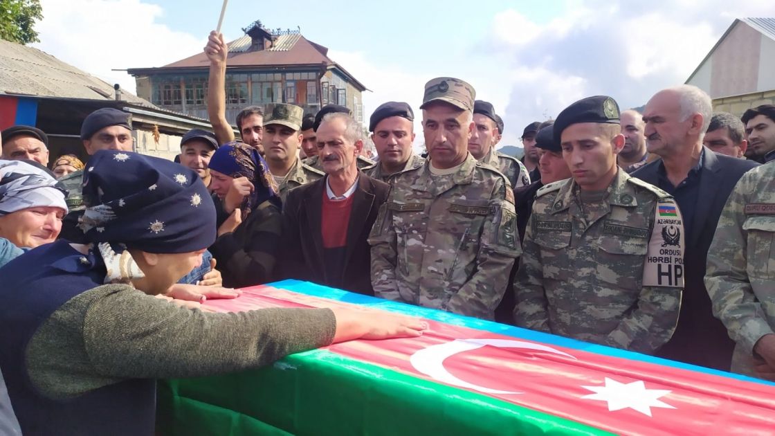 Azerbaijani martyr Vusal Orucov laid to rest in Gusar [PHOTOS]