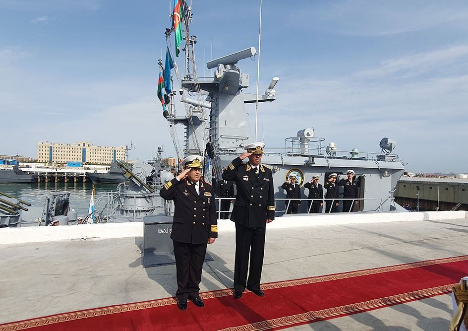 Kazakh warships arrive in Baku to participate in Khazri 2023 exercises [PHOTOS]