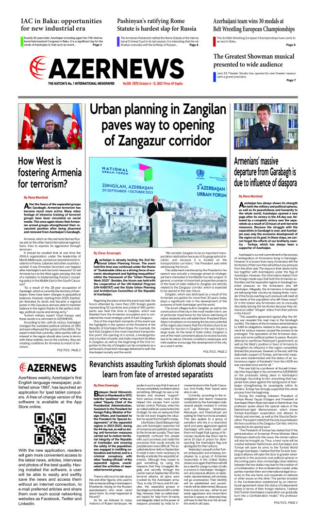 AZERNEWS releases another print issue