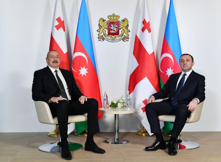 One-on-one meeting between President Ilham Aliyev, PM Irakli Garibashvili kicks off [PHOTOS / VIDEO]