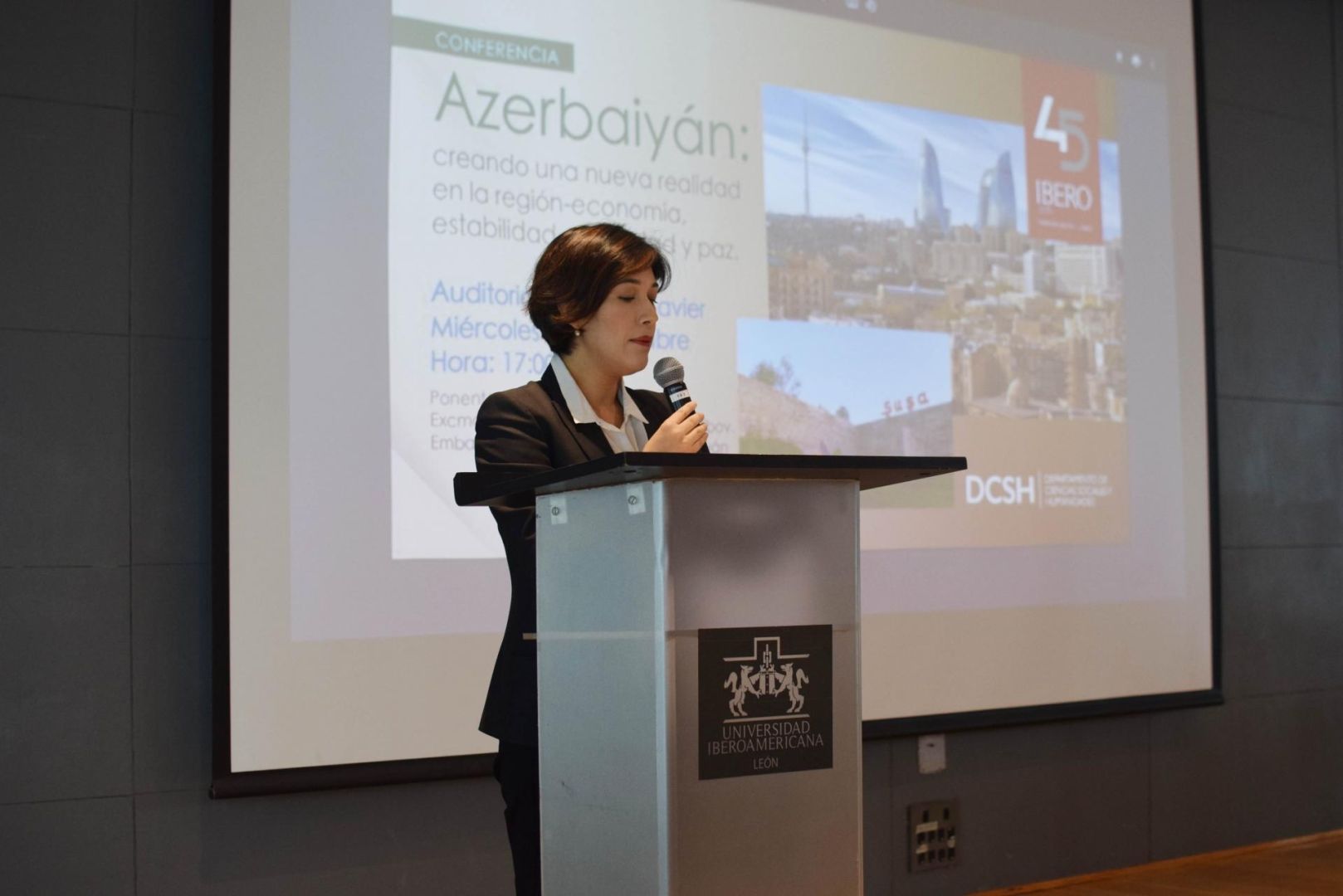 Azerbaijani Ambassador delivered lecture to students of Ibero-American University [PHOTOS]