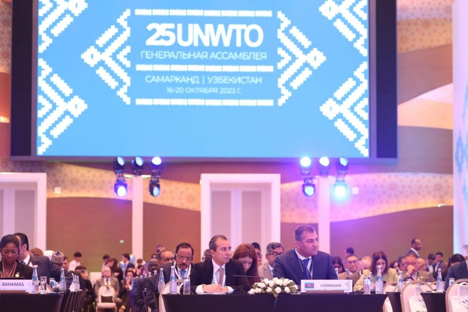 Azerbaijani delegation participates in session of UNWTO General Assembly [PHOTOS]