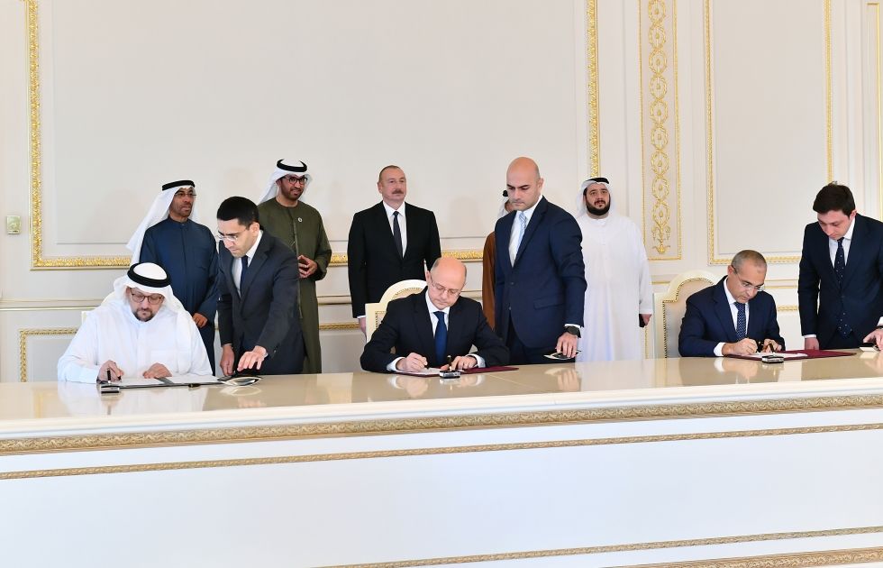 Azerbaijan, UAE's Masdar sign documents [PHOTOS/VIDEO]