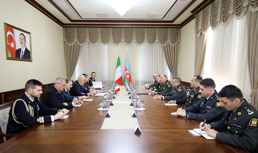 Azerbaijani Colonel General meets with delegation from Italy [PHOTOS\VIDEO]