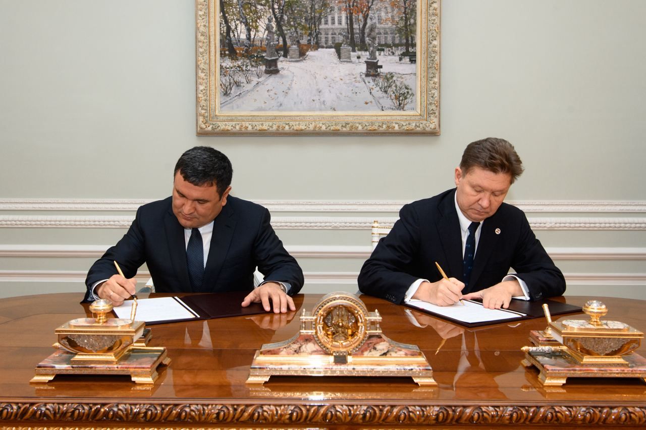 Uzbekistan, Gazprom sign a strategic memorandum on cooperation in energy sector