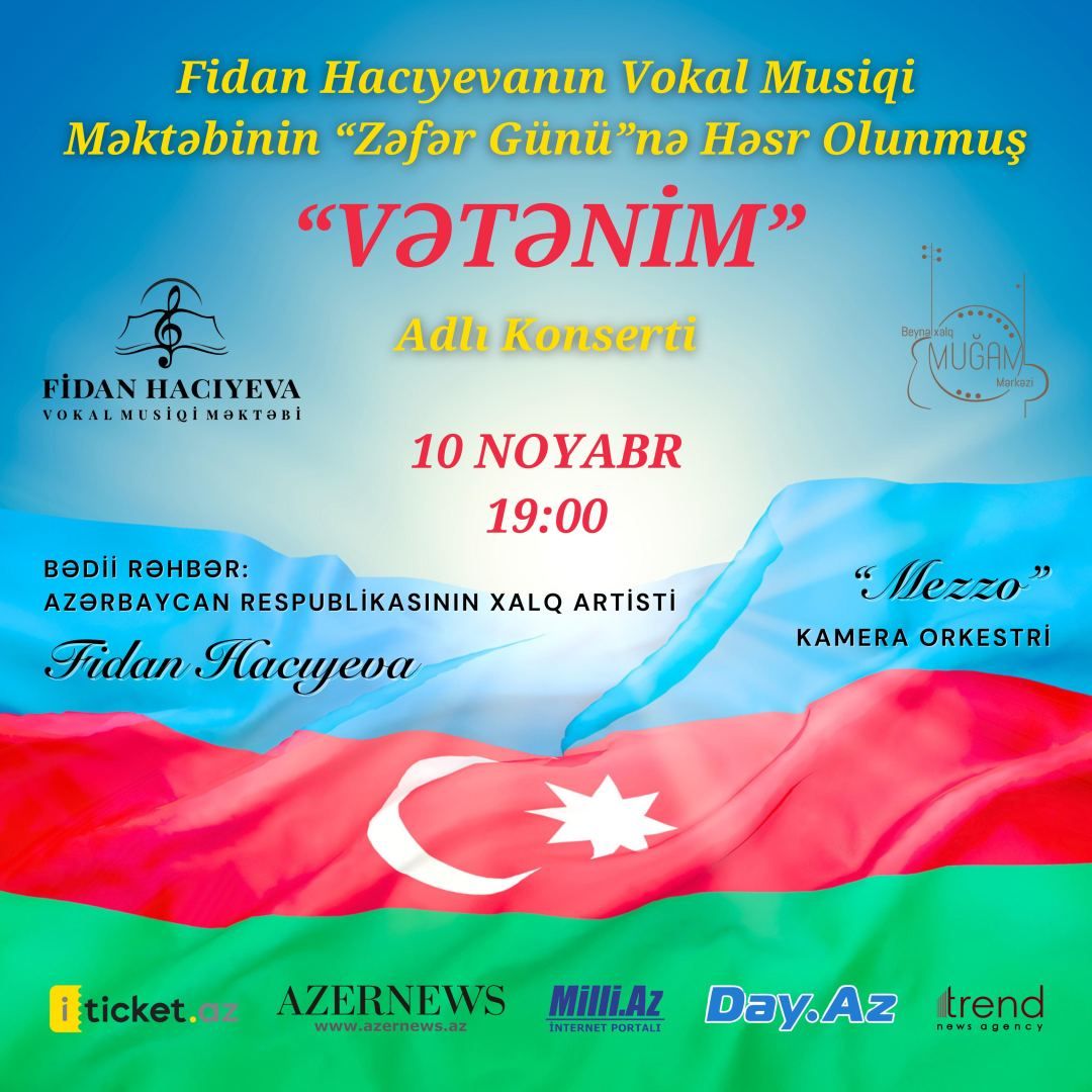 Mugham Center to host concert of Fidan Hajiyeva's Music Vocal School