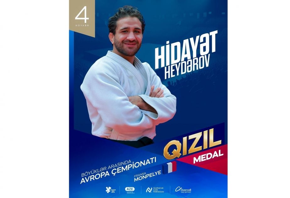 Azerbaijani judoka crowned two-time European champion [PHOTOS]