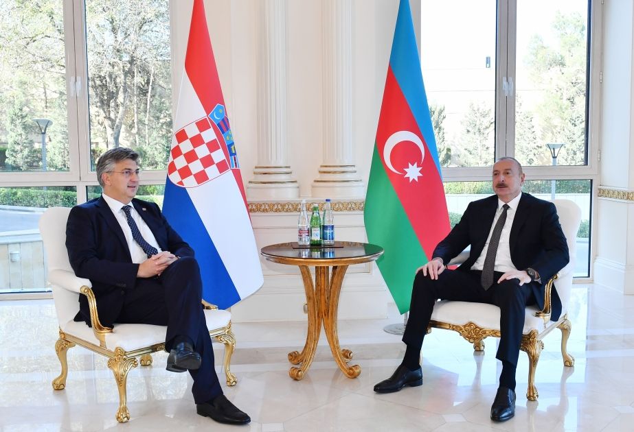 President Ilham Aliyev, Croatia's PM hold meeting [PHOTOS/VIDEO]