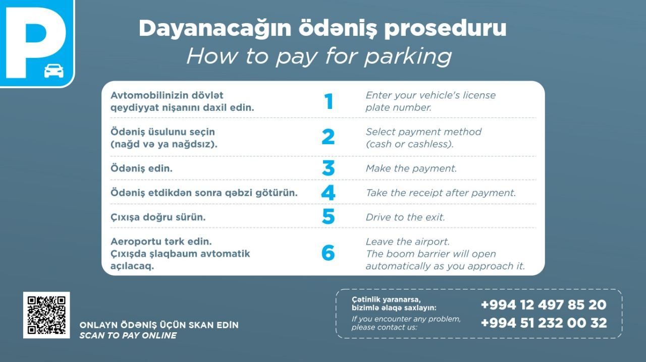Innovations in parking at Baku Airport: convenience and efficiency for visitors