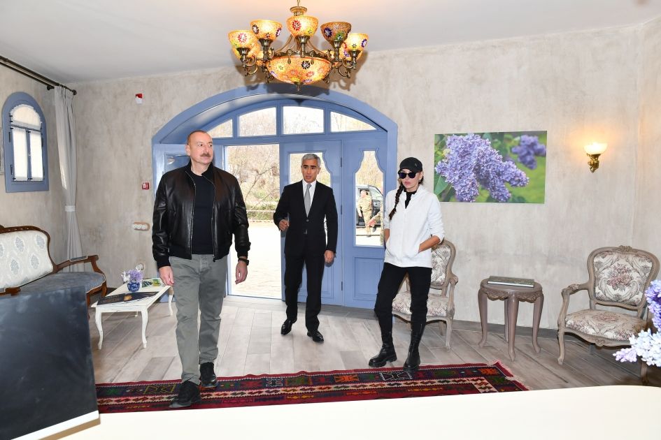 President Ilham Aliyev and First Lady Mehriban Aliyeva attended opening of Yasaman Hotel in Shusha [PHOTOS/VIDEO]