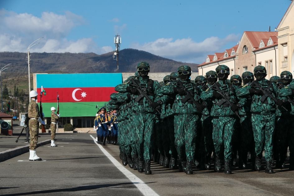 Millitary parade in Khankendi