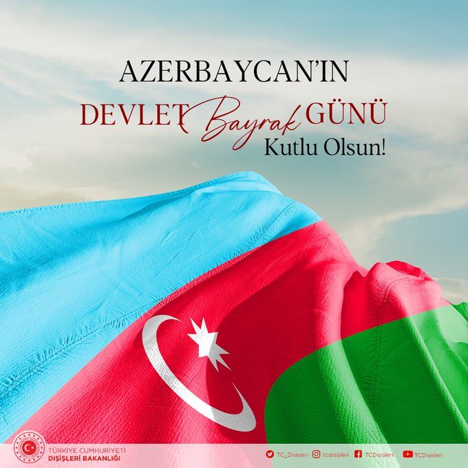 Turkish MFA congratulates Azerbaijan on occasion of State Flag Day