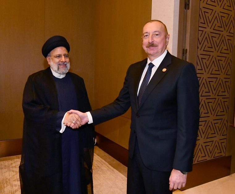 President Ilham Aliyev meets with President of Iran Seyyed Ebrahim Raisi in Tashkent [PHOTOS]