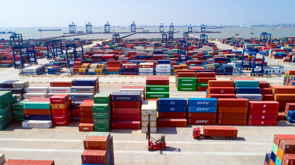 China's weekly export container shipping index grows