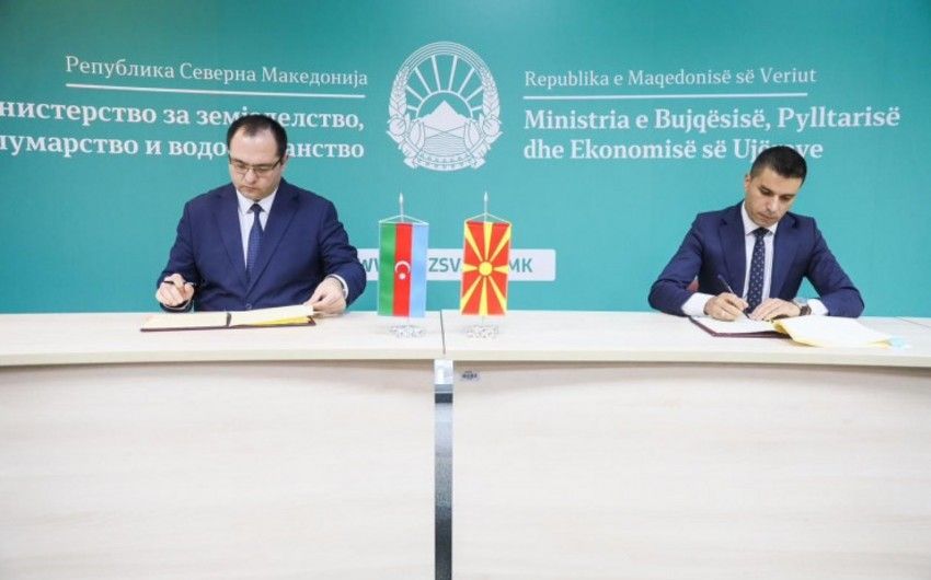 Azerbaijan, North Macedonia ink MoU in agricultural sector [PHOTOS]