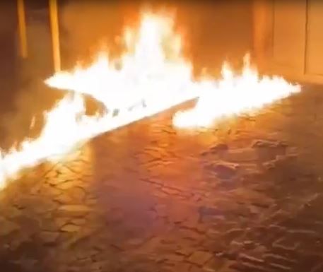 Armenian culturcide in Yerevan: Jewish synagogue set on fire [VIDEO]