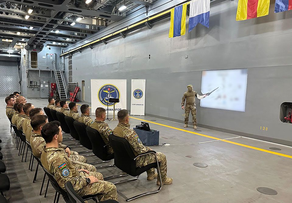 Special forces of Azerbaijani Navy holds briefing