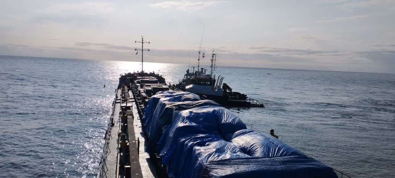 Azerbaijani ship decommissioned in Iran set off on its way