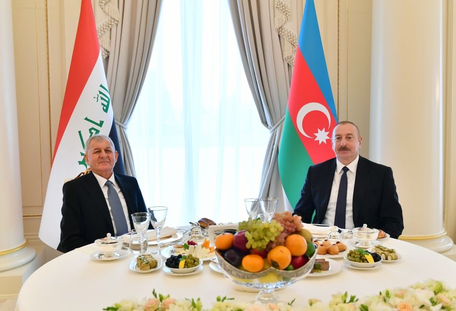 Official lunch hosted on behalf of President of Azerbaijan in honor of President of Iraq [PHOTOS]