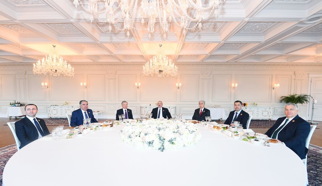 Official lunch hosted on behalf of President Ilham Aliyev in honor of heads of state and government participating in SPECA Summit [PHOTOS/VIDEO]